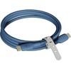 Motorola Silicone cable USB-C to USB-C 2m, 5A Mėlyna