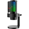 USB mikrofonas - Fifine A8 USB kondensatorinis kardioidinis su stovu juodas