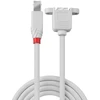 USB Prailginimo Kabelis - Lindy USB 2.0 Type-B Male Į Type-B Female 0,5 m Šviesiai Pilkas