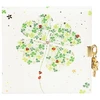 Užrašų knygelė - GOLDBUCH 44423 Lucky Clover 96 Puslapių, Užraktas, 17x17 cm, Balta