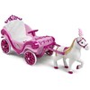 Huffy elektrinė Disney princesės karieta su arkliuku 6 V rožinė