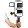 Vaizdo įrašymo rinkinys - Godox Vlogging Kit VK1 Shotgun Mic, LED Light, Išmanusis telefonas Rig, Mini Tripod