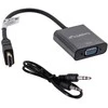 LANBERG AD-0017-BK adapteris HDMI-A M ->VGA F su garso kabeliu