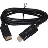 Savio CL-56 vaizdo kabelio adapteris 1,5 m DisplayPort HDMI Type A (Standartinis) Juodas