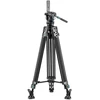 Vaizdo Stovas - Fotopro DV 5A Sunkus Skysčio Galvutė, Laiko 10 kg, Maksimalus Aukštis 193 cm, Juodas