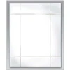 Veidrodis - INNOVA EDITIONS M7498 Groove 40x50 Dekoratyvinis Veidrodis, 40 cm x 50 cm, Sidabrinis
