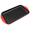 Virtuvės Indai - Le Creuset Grilio Lenta Didelė 47x25cm Ketaus Vyšninė Raudona