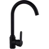 PYRAMIS LEFKADA sink (59x44) 1B 1D juodas + Lungo volcano Juodas Edition tap - 070261111LBE