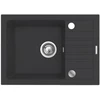 Juodas sink set with flexi faucet - MAIDSINKS BALI sink (62x44) 1B1D juodas + Flessi Juodas Edition faucet