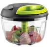 KOHE 600 ml vegetable shredder, 3 blades, žalias and juodas