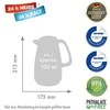 Rotpunkt Thermos jug, 1.5 l, sparking juodas (juodas)