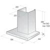 Gorenje WHT66236B Sieninis Juoda 469 m³/h