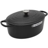 Virtuvinis Indas - Le Creuset Signature Keptuvė 8.9L Emaliuotas Ketaus Karščiui Atsparus Juodas