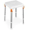 Timago Square shower stool Baltas - KING-STA-20