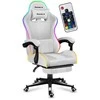 Žaidimų kėdė Huzaro Force 4.7 RGB, Baltos spalvos