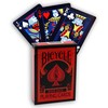 Merida Bicycles Žaidimų Kortos - Bicycle Rider Back Reverse Deck 54 Kortos Plastiku Padengtos Raudonos/Juodos