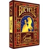 Kortų Žaidimas - Disney Beauty and the Beast Bicycle Žaidimų Kortos Su Ikoniškais Personažais, Aukso Folijos Dėžutė, Oro Pagalvės Apdaila