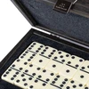 Manopoulos Prabangus domino rinkinys juodame mediniame dėkle – elegantiška dovana