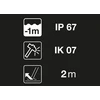 Žibintas - Petzl Aria 2, 450 Liumenų, 100m Nuotolis, 3 AAA Baterijos, Juodas