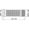 Alcaplast Lanksti WC pajungimo mova (gofra) D80/110x100/120; L240-600 mm