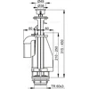 WC nuleidimo mechanizmas AlcaPlast, su 3/6 litrų nuleidimu