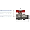 Arco Ventilis 154106 Sena tiesus, 1 1/4", išor./vidin. sriegiai