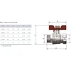 Arco TURIA 3000 ventilis 1" v/i trumpa rankena (0113208)