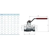 Arco TURIA 3000 ventilis 1"1/4 v/v ilga rankena (0121108)