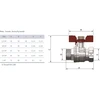 Arco TURIA 3000 ventilis 3/4" v/i trumpa rankena (0113008)