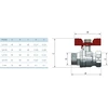 Arco TURIA 3000 ventilis su angaliu 1/2" v/i trumpa rankena (0117208)