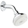 Grohe Tempesta 100 III dušo galva su laikikliu, iš sienos, chromas
