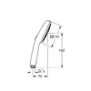 Grohe Tempesta Cube 110 3sr. dušo galvutė, 7,4L/min, chromas