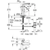 Grohe Eurostyle New L-Size praustuvo maišytuvas su d.v., chromas