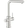 Grohe Mėlyna Pure Minta virtuvinis maišytuvas su ištraukiamu dušeliu (be filtro), nerūd. plienas