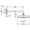 Grohe Tempesta 210 dušo galva 9,5 l/min, chromas