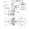 Grohe Euphoria 260 sistemos dušo galvutė, chromuota, 27615002