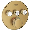 Grohe Virštinkinė dušo maišytuvo dalis Grohtherm Smartcontrol, 3 valdikliai, brushed cool sunrise