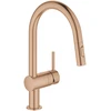 Grohe Minta virtuvinis maišytuvas su ištraukiamu dušeliu. brushed warm sunset