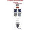 Hl Hutterer Lechner Trapas vidaus patalpoms HL310Prblue DN40/70/100 tiesus, vertikalus su sifonu "Primus mėlynas"
