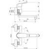 Praustuvo maišytuvas Ideal Standard Ceraflex, sieninis