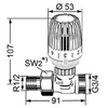 Imi Hydronic Heimeier Grįžtamos temperatūros ribotuvas RTL (G3/4) d1/2'' T.