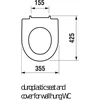 Unitazo dangtis Jika Lyra Plus 93384, 37,5 x 43,5 cm