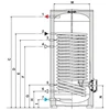Karšto vandens šildytuvas Ferroli Ecounit F200-1C, 2,08 m2 su kaitinimo el. 1,5kw