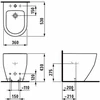Laufen bidē Pro, 360x530 mm, balts