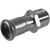 Nerūd. plieno KAN-therm Inox pres. jungtis 28 x 3/4", su iš. sriegiu