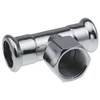Nerūd. plieno KAN-therm Inox pres. trišakis su vid. sr. 22x3/4Vx22