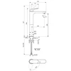 Praustuvo maišytuvas Ideal Standard CeraLife O H240 be dugno vožtuvo, BlueStart, 3,8 l/min, chromas
