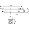 TECEdrainprofile standartinis sifonas DN50, 95 mm ., 0,8 l/s