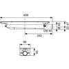 TECEdrainprofile sifonas, šoninis pajungimas, DN40