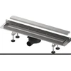 TECElinus dušo latako komplektas su dvipusėmis grotelėmis steel/plate , su užlenktu flanšu 800mm